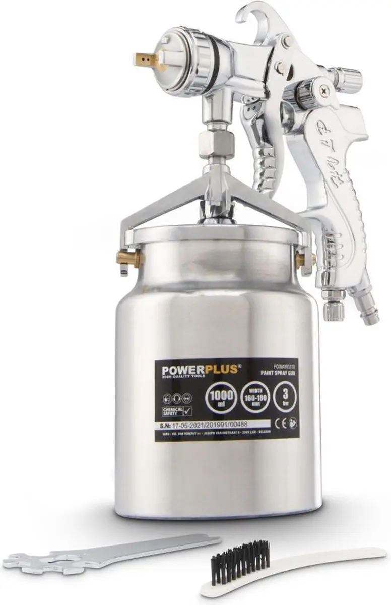 Powerplus POWAIR0110 Verfpistool 3 bar - 1L