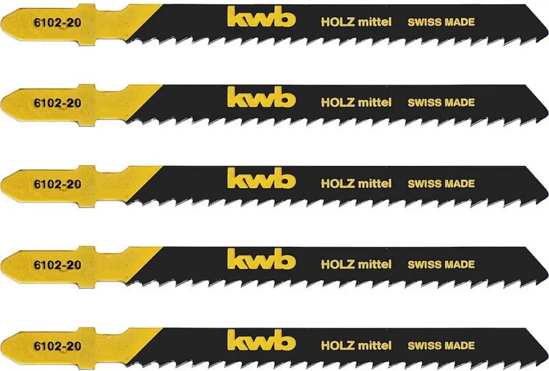 KWB Decoupeerzaagblad T-schacht Hout/Kunststof 5 Stuks