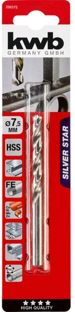 KWB HSS Silverstar Metaalboor 8mm - MPN 206575