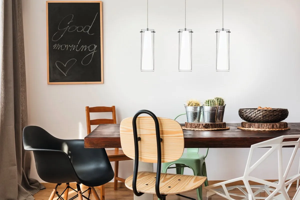 Eglo Pinto Hanglamp 5 Lichts - Chroom/Wit - afbeelding 6 van 6