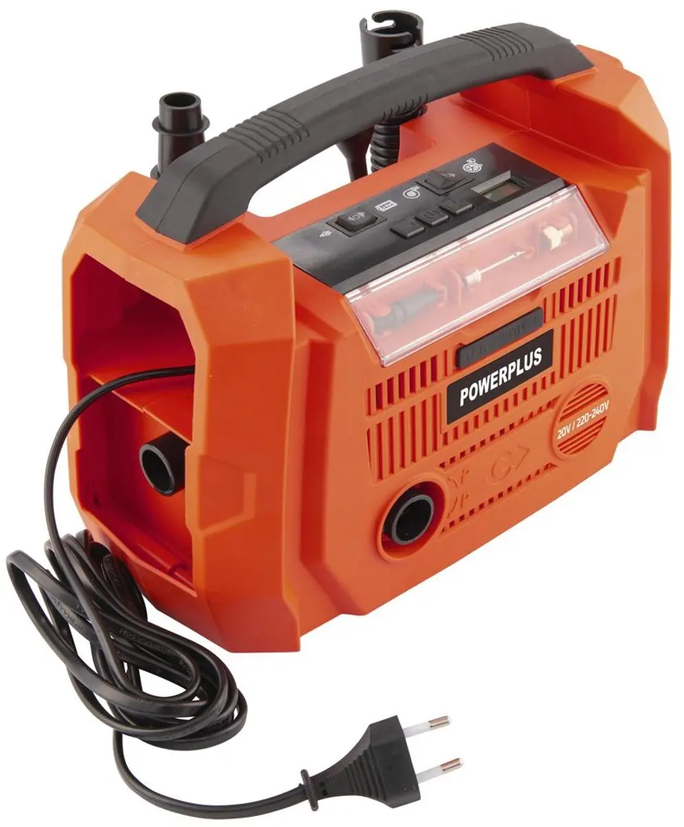Powerplus Dual Power POWDP7031 Compressor - 380 l/min - 120W
