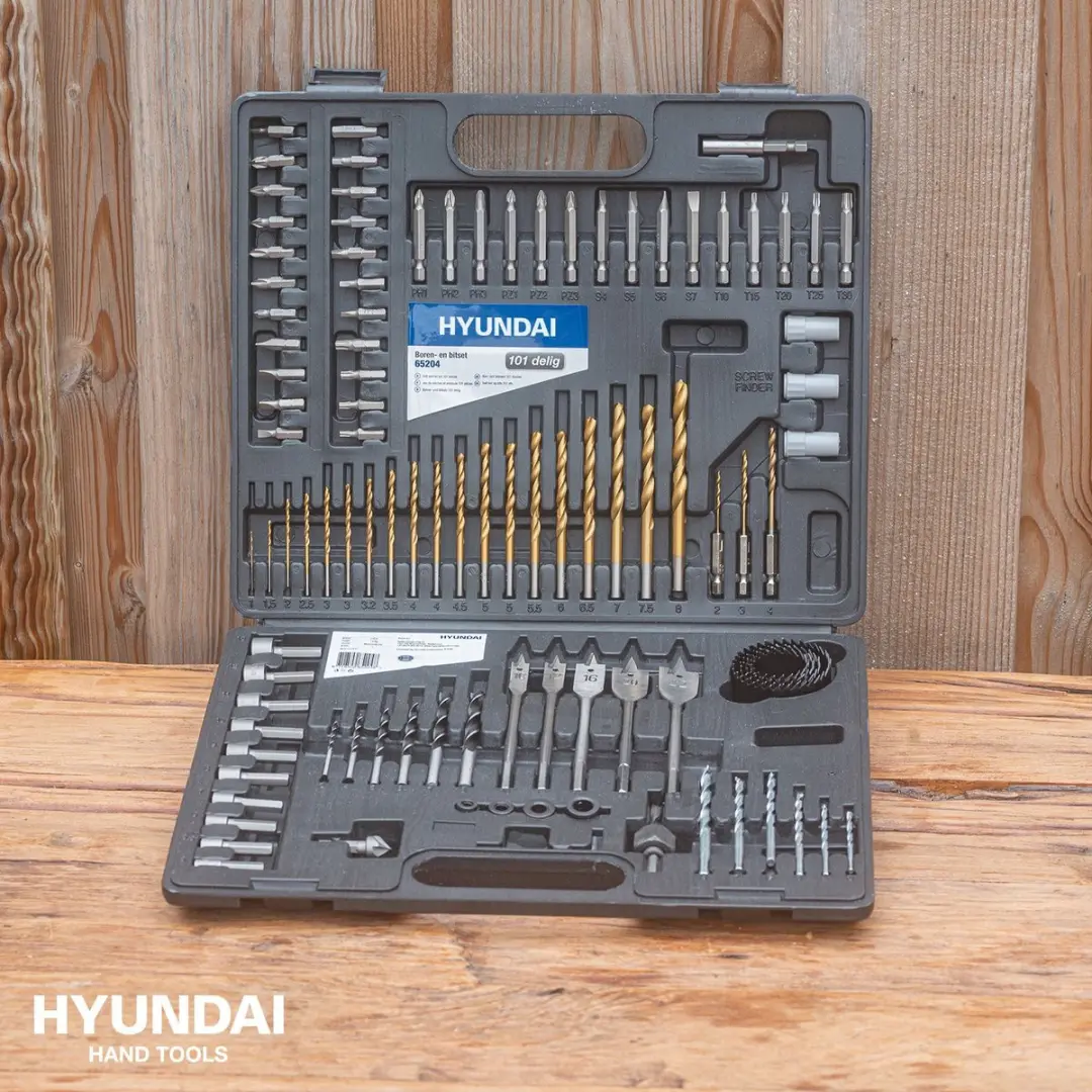 Hyundai 65204 Borenset 101-delig - Zwart