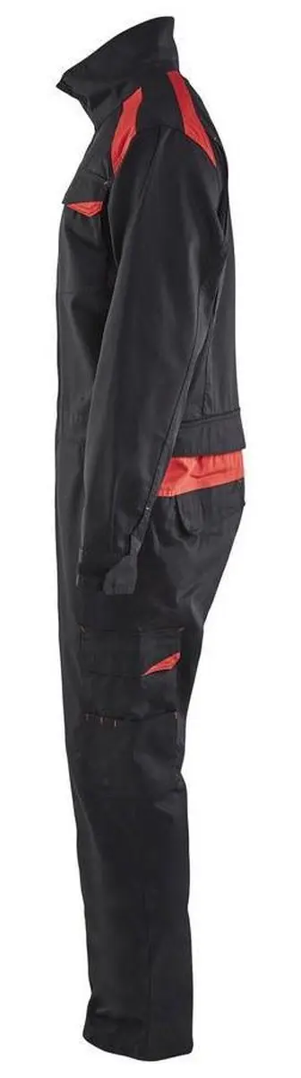Blåkläder Overall Industrie 6054-1800 - Zwart/Rood - Maat 46
