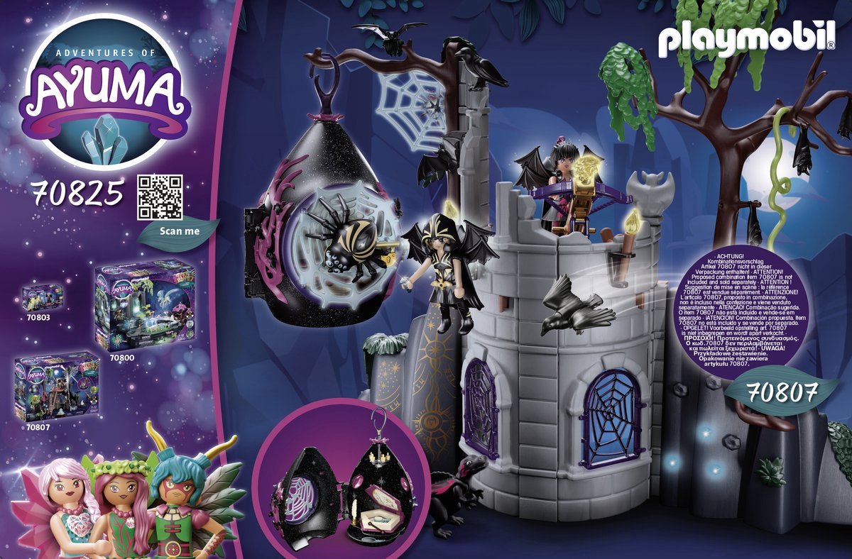 PLAYMOBIL Adventures of Ayuma Bat Fairies schuilplaats - 70825