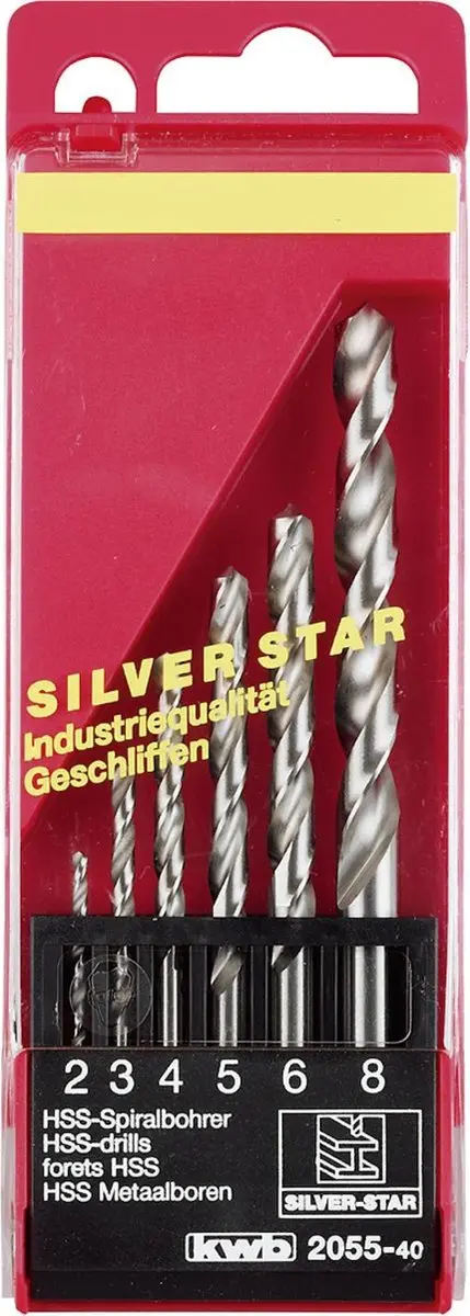 KWB HSS Silverstar Borenset 2-8mm