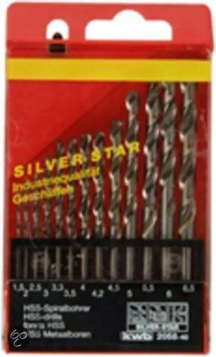 KWB HSS Silverstar Borenset 2-8mm - 6-delig