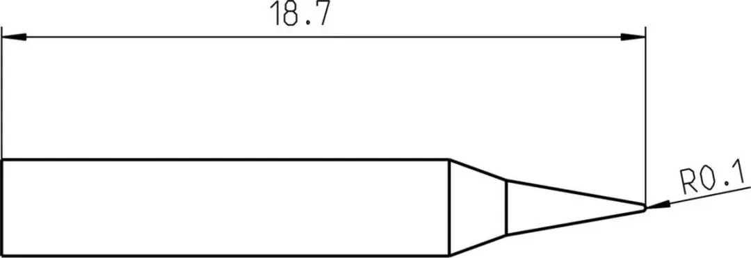 Weller RTM 002 C L Soldeerpunt 0.2mm - T0050100099