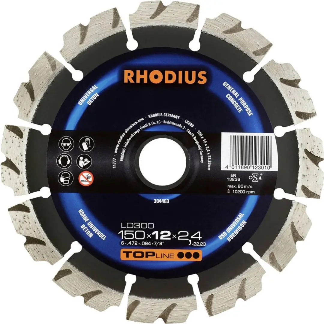 Rhodius 304463 Diamanten Doorslijpschijf 150mm