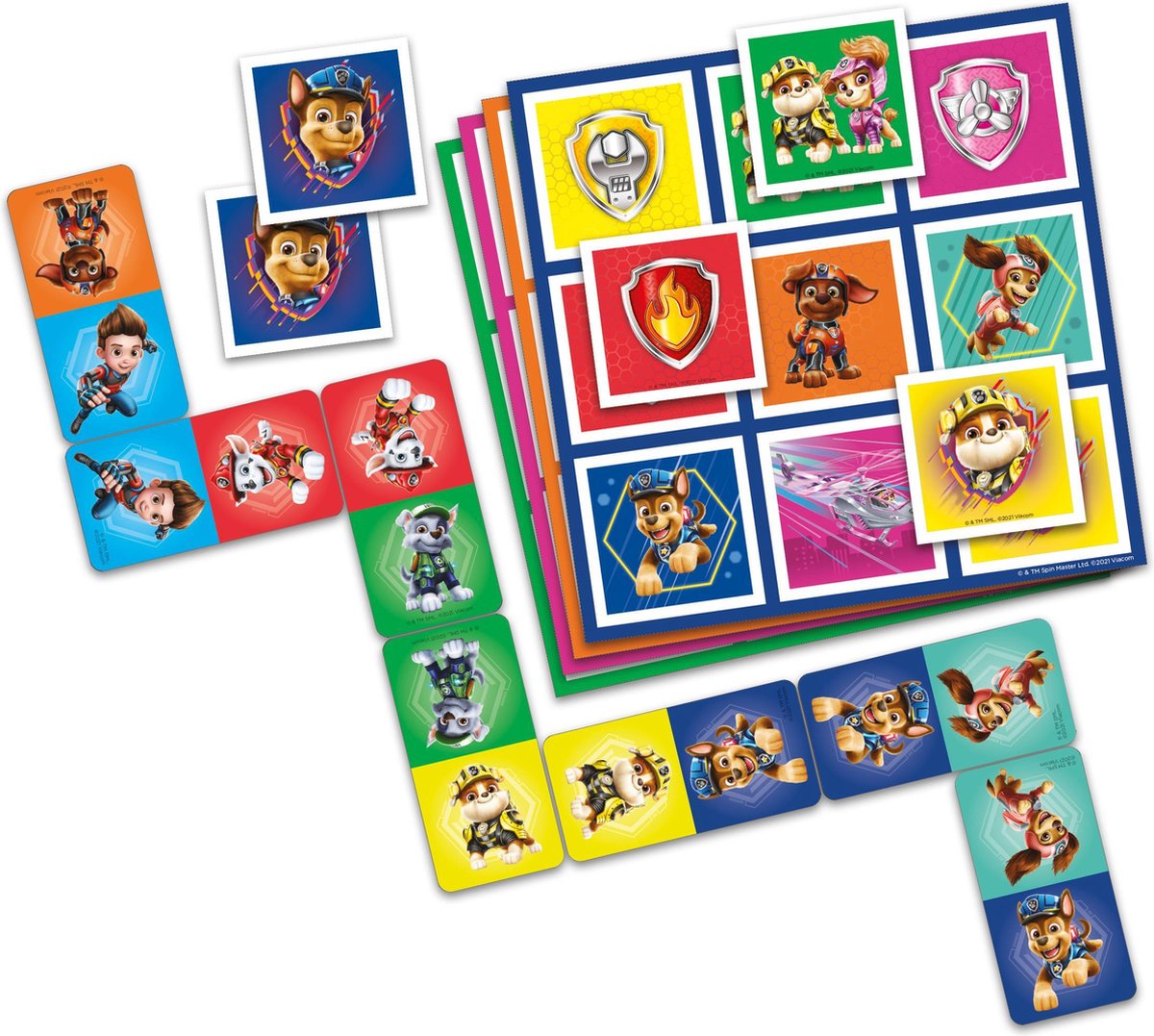 Tactic PAW Patrol: The Movie 3-in-1 Spellenverzameling – Kaartspel – Lotto – Domino – Memo – Kinderspel vanaf 4 jaar