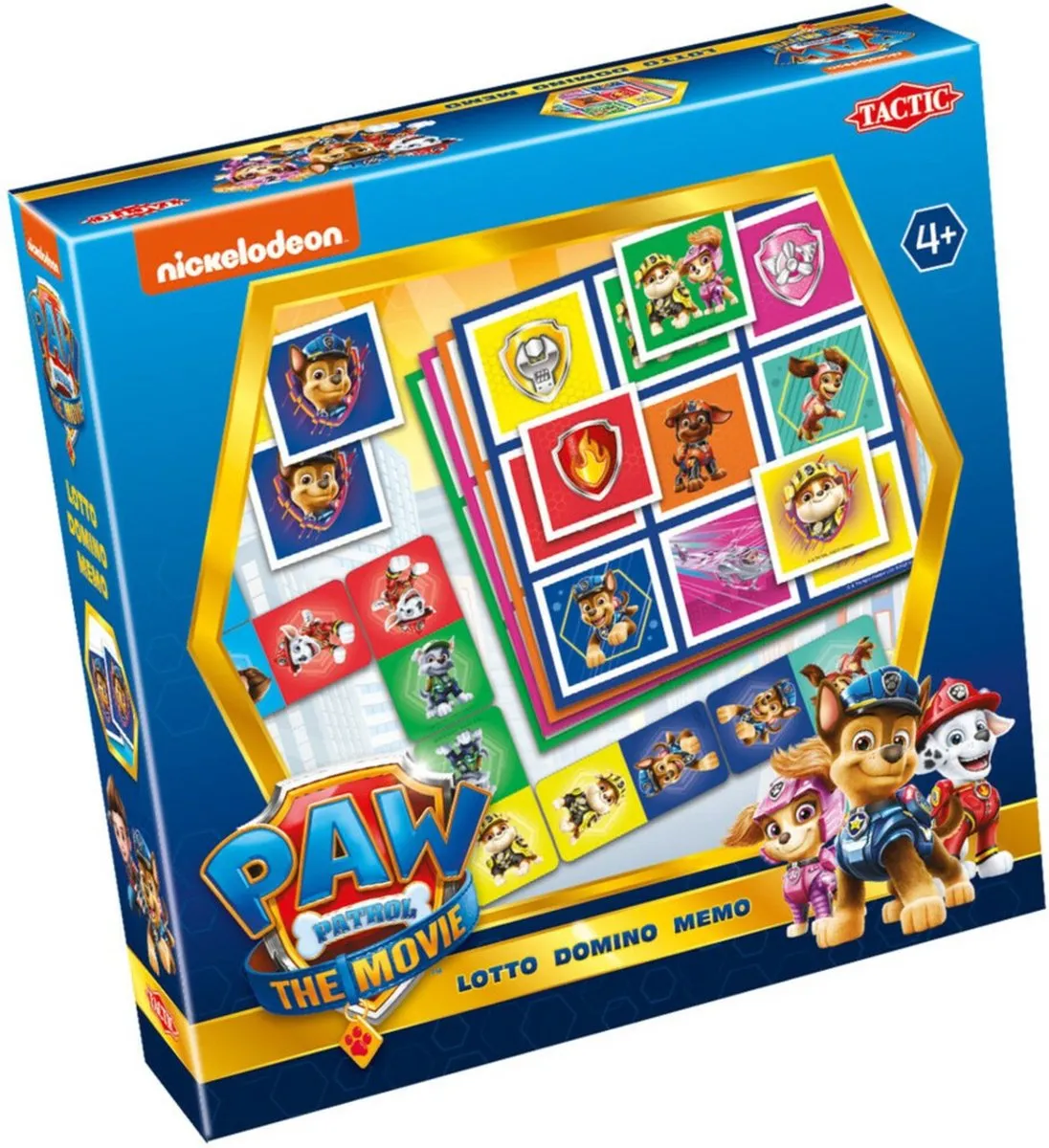 Tactic PAW Patrol 3-in-1 Spellenverzameling - Memo Domino Lotto - 58821