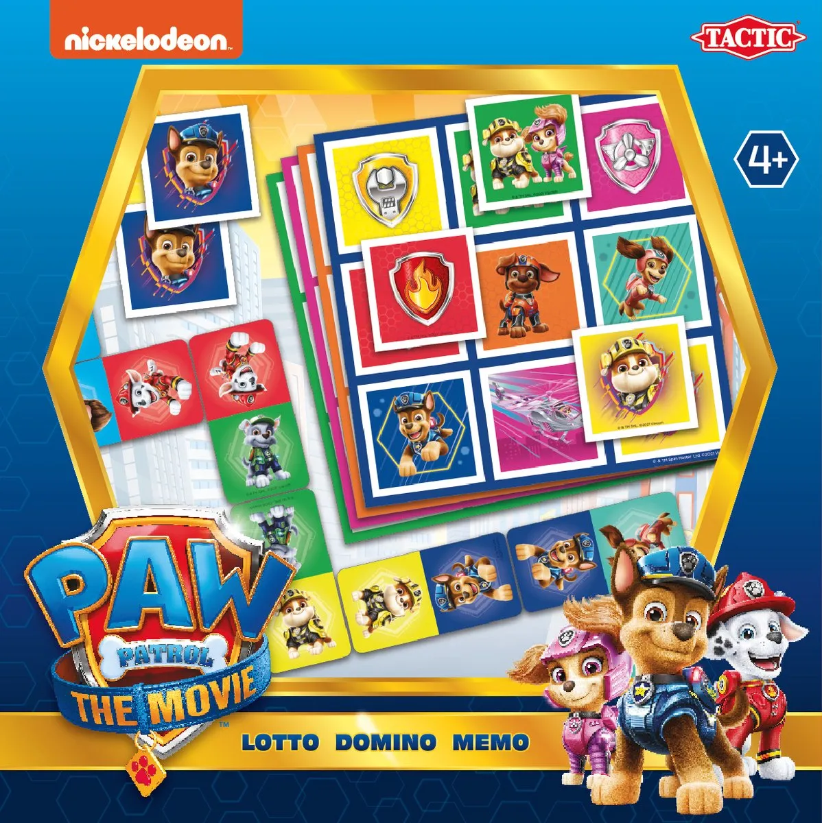 Tactic PAW Patrol 3-in-1 Spellenverzameling - Memo Domino Lotto - 58821