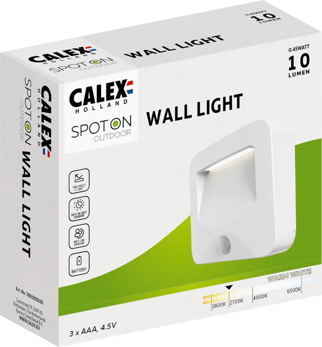 Calex Spot On Draadloze Buitenlamp Set - 3 Stuks - Warm Wit 2700K