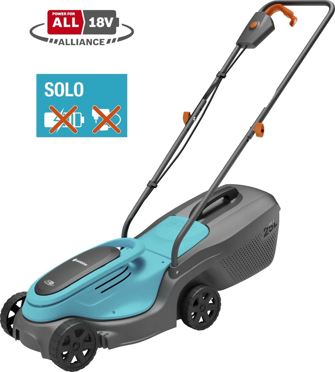 Gardena PowerMax 30/18V Grasmaaier - 30cm Snijbreedte - 25L Opvangbak