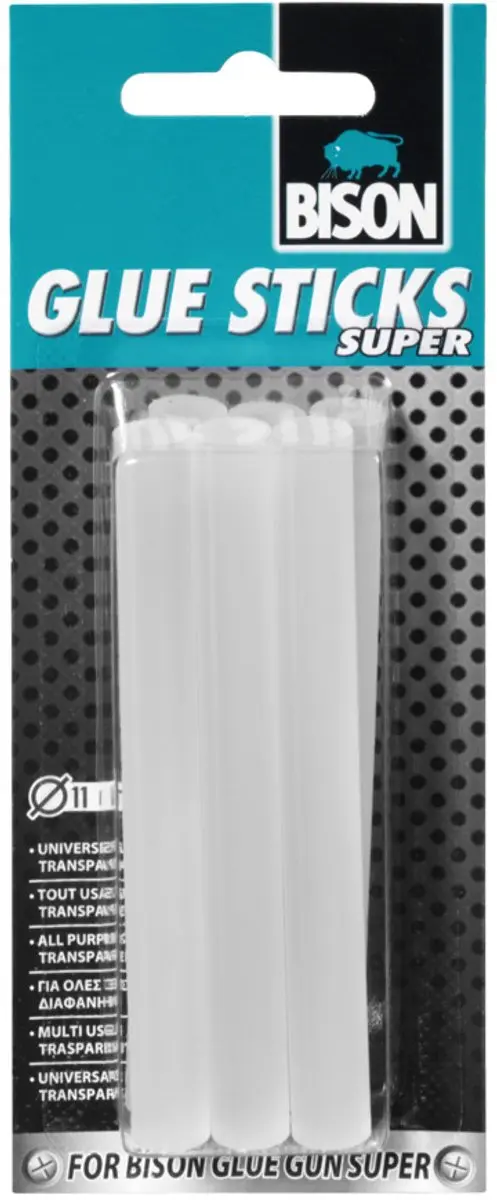 Bison Glue Sticks Super 11mm - 6 Stuks