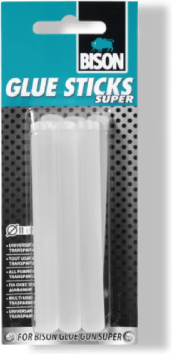 Bison Glue Sticks Super 11mm - 6 Stuks