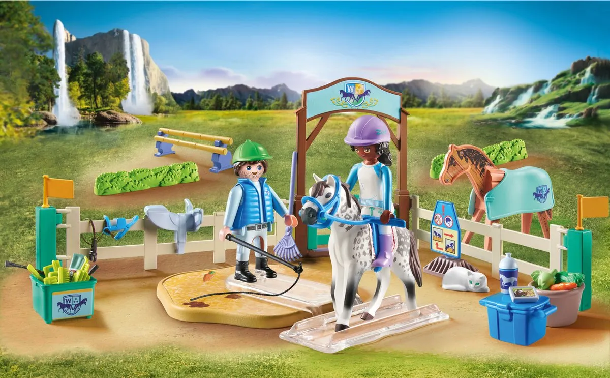 Playmobil Horses of Waterfall Moderne Paardrijschool 71637 - Multicolor