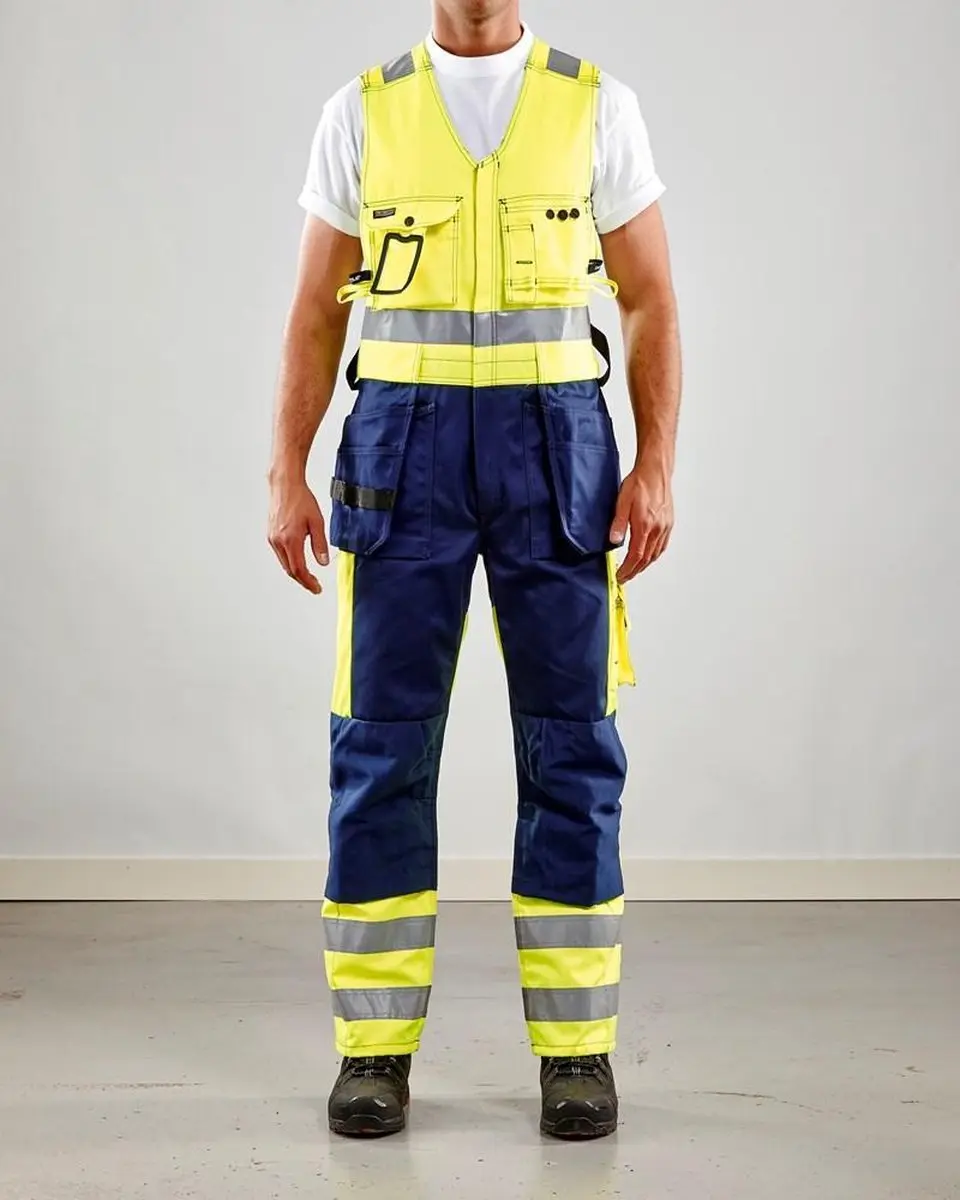 Blåkläder Amerikaanse Overall High Vis 2653-1804 60 - Geel/Blauw