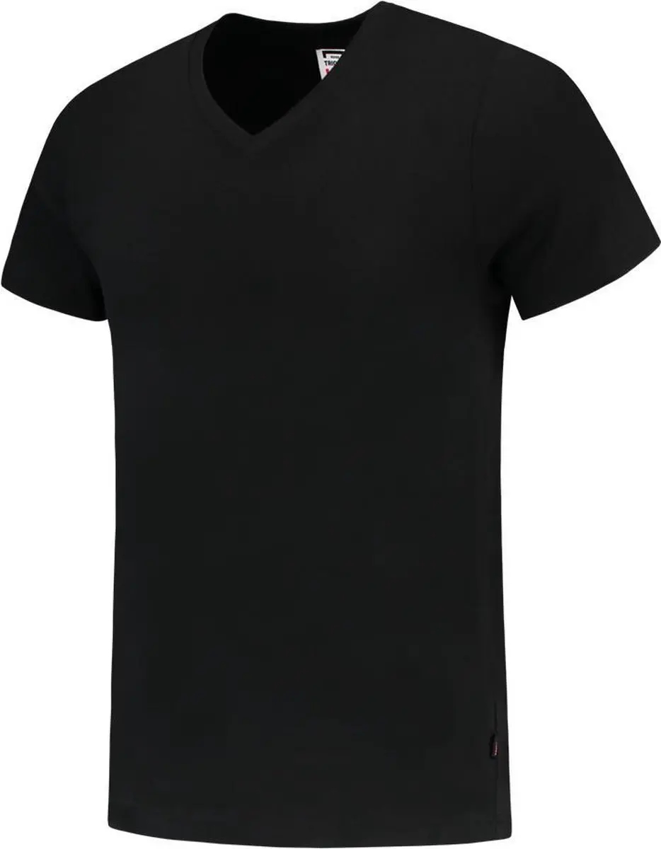 Tricorp T-shirt V-hals Fitted - Zwart - Maat L