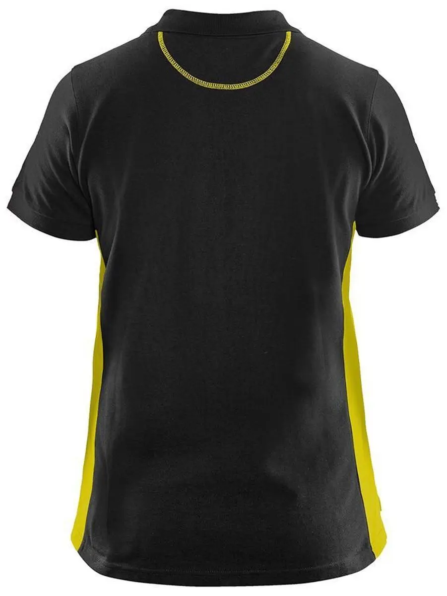 Blåkläder Dames Poloshirt Piqué 3390-1050 - XS - Zwart/High Vis Geel