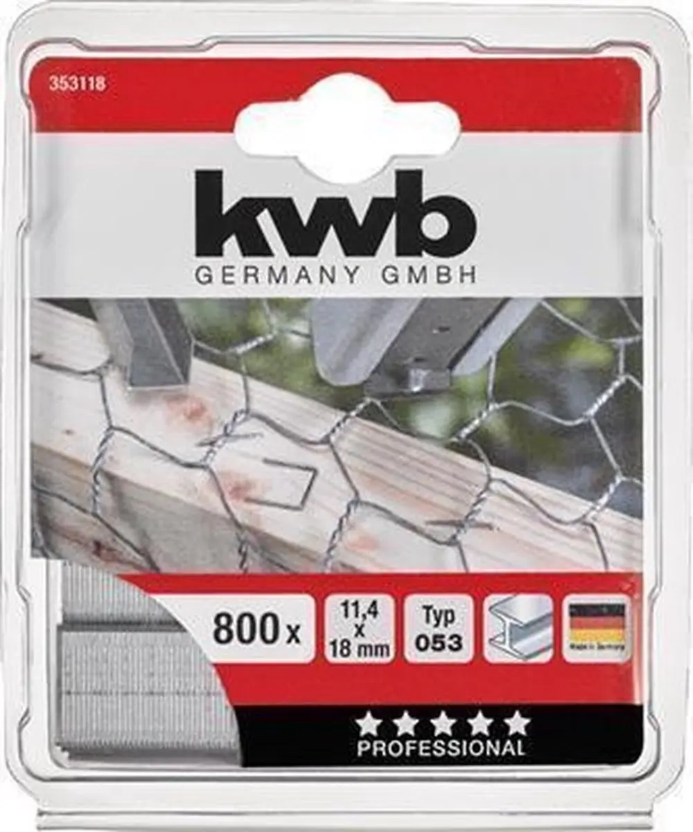 KWB Nieten Hard Type 053C - 18mm - 800 Stuks