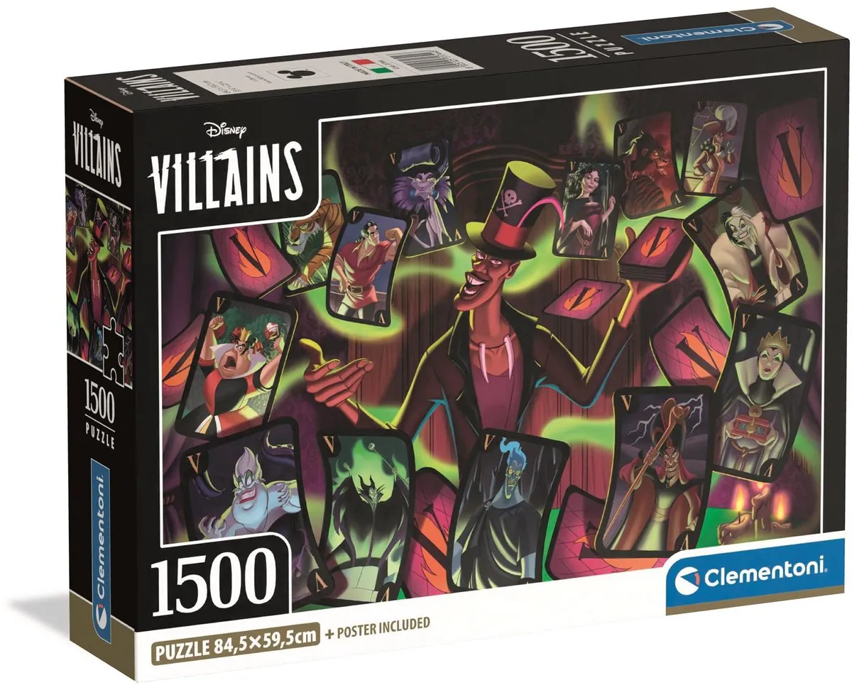 Clementoni Disney Villains Puzzle 1500 Stuks