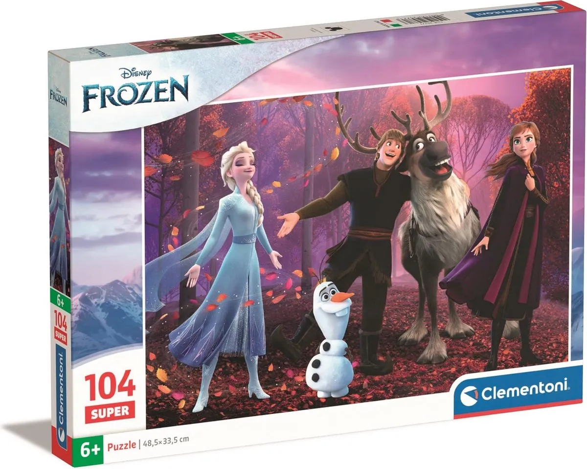 Clementoni Frozen Disney Puzzel 104 Stukjes