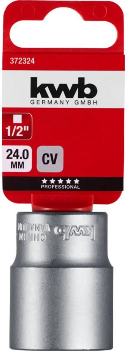 KWB Dopsleutel 1/2" 24mm