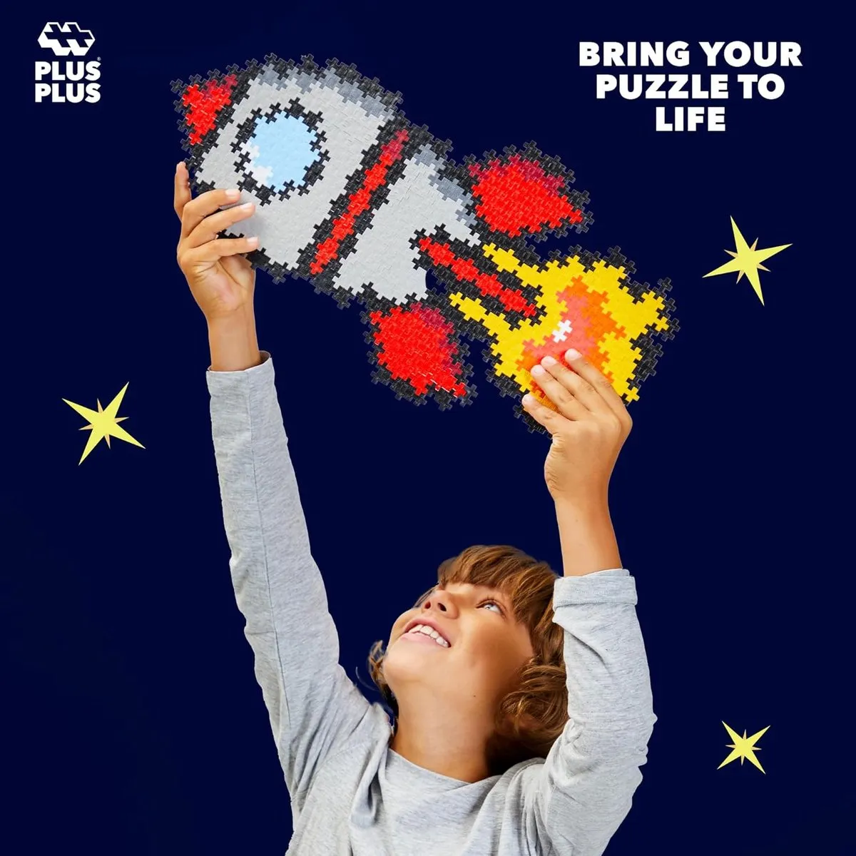 Plus-Plus Puzzle by Number Raket 500 Stuks