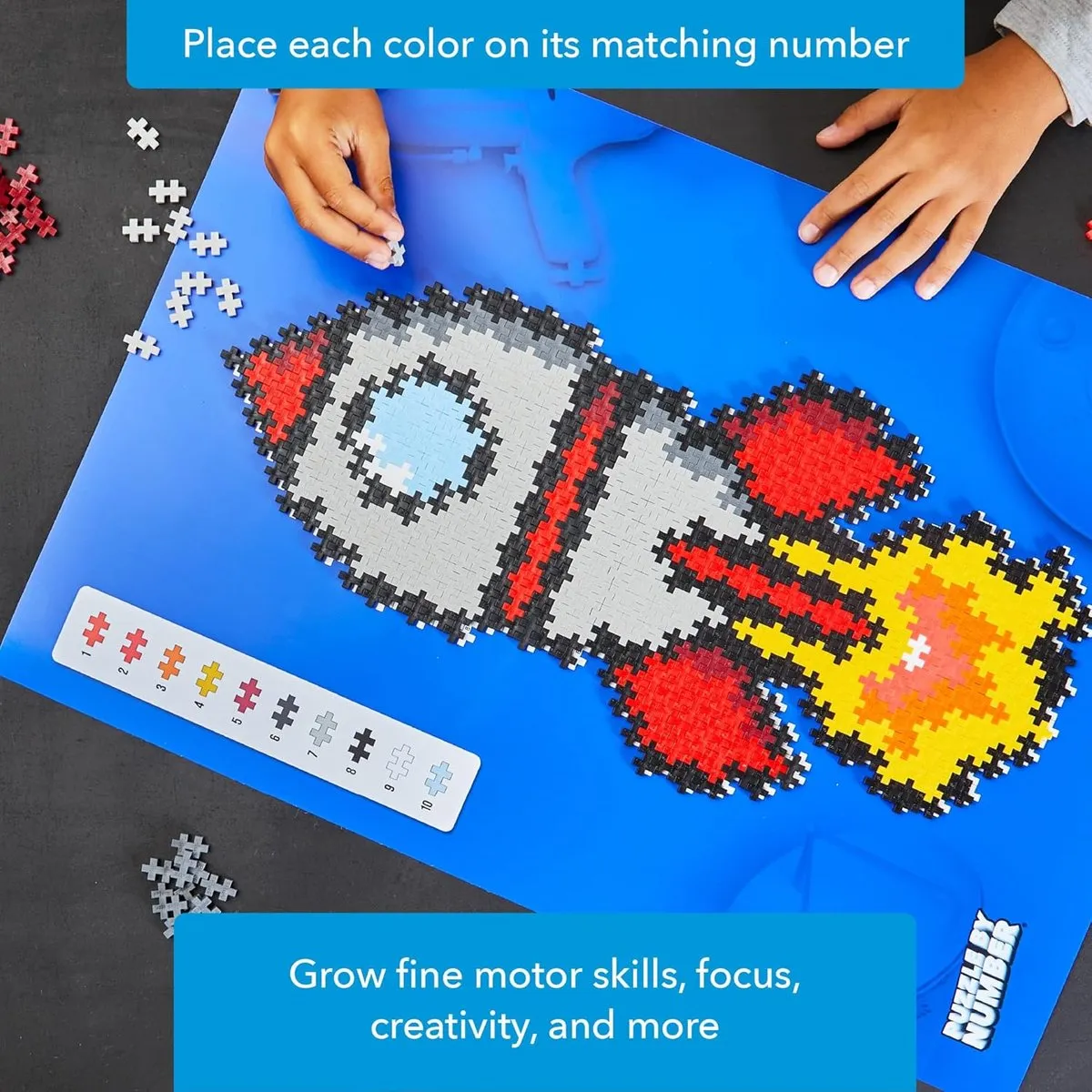 Plus-Plus Puzzle by Number Raket 500 Stuks