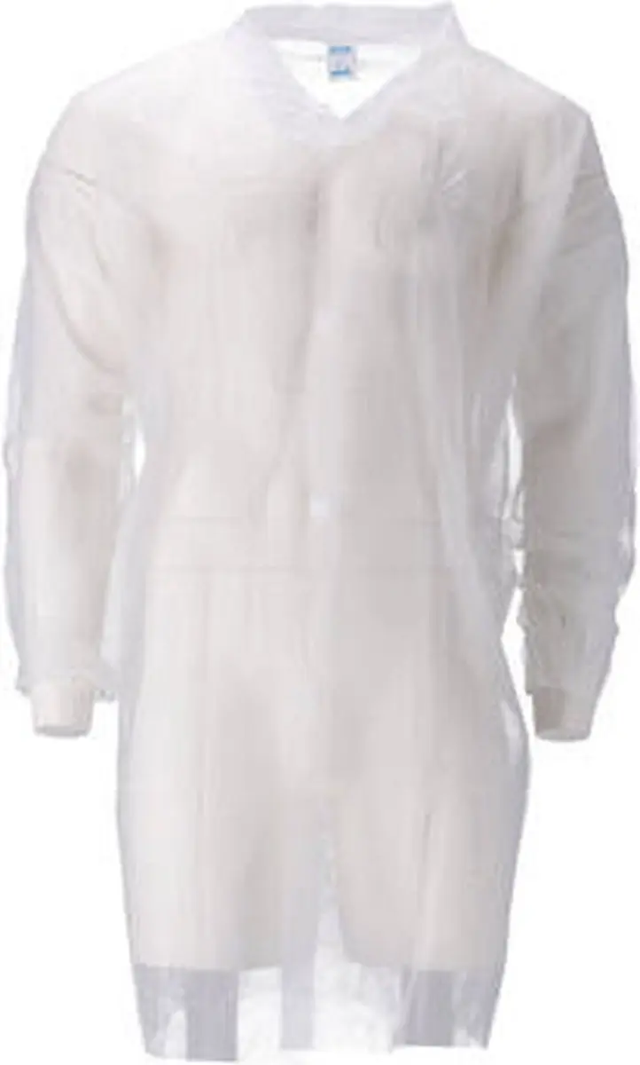 CMT 8124 PP Non-Woven Bezoekersjas - XL - Wit
