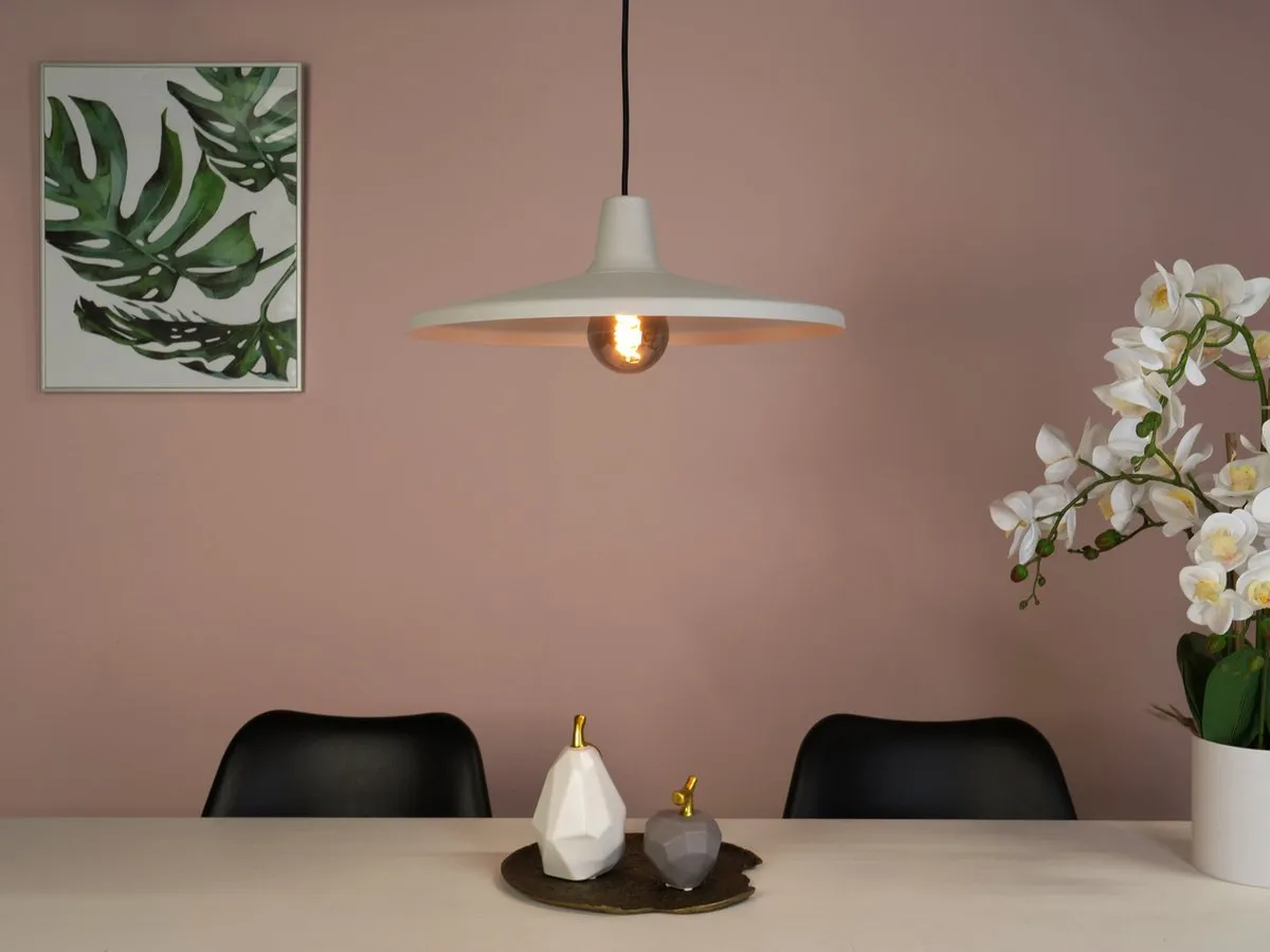 Eglo Miniere Hanglamp E27 - Ø42cm - Grijs/Zwart - afbeelding 6 van 6