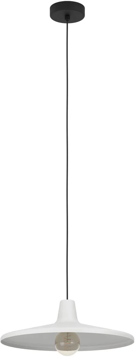 Eglo Miniere Hanglamp E27 - Ø42cm - Grijs/Zwart