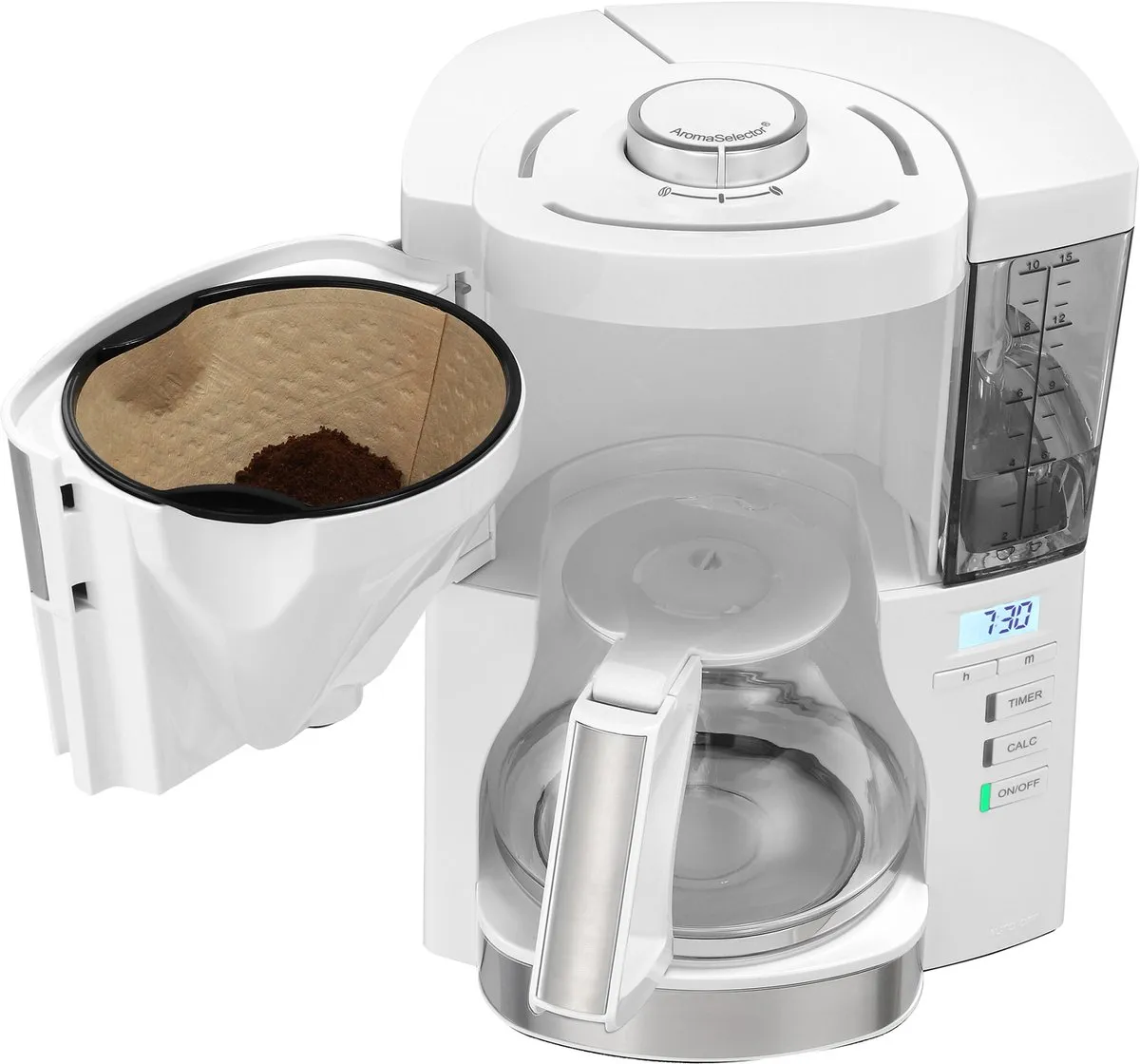 Melitta Look Timer Koffiezetapparaat 1025-07 - 10 Kopjes - 1,25L - Wit - afbeelding 6 van 6