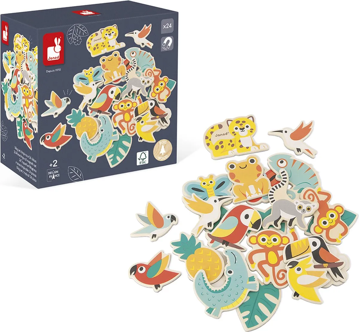 Janod Tropik Magneetset 24-delig