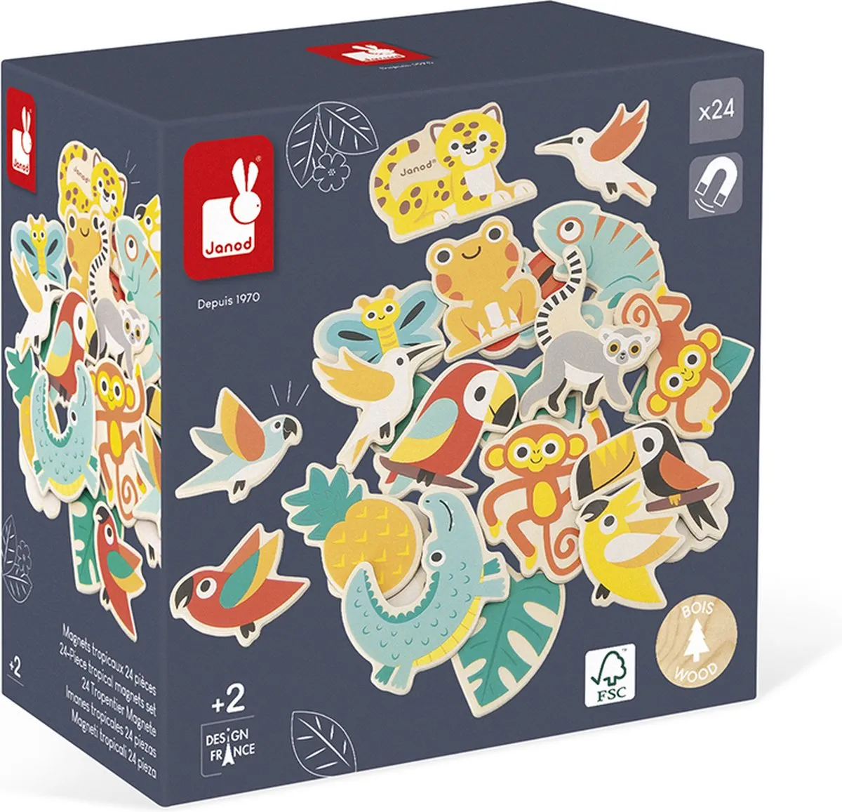 Janod Tropik Magneetset 24-delig - 8274 - afbeelding 6 van 6