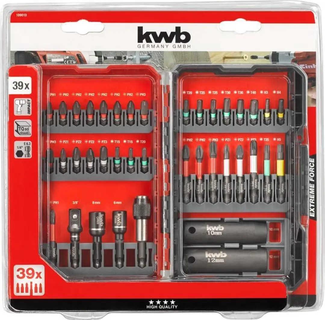 KWB Bitbox Impact 39-dlg. L-box - 39 Stuks