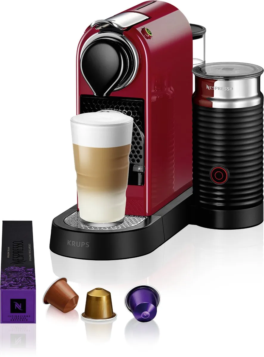 Krups Nespresso Citiz & Milk XN7615 Koffiecupmachine - Rood