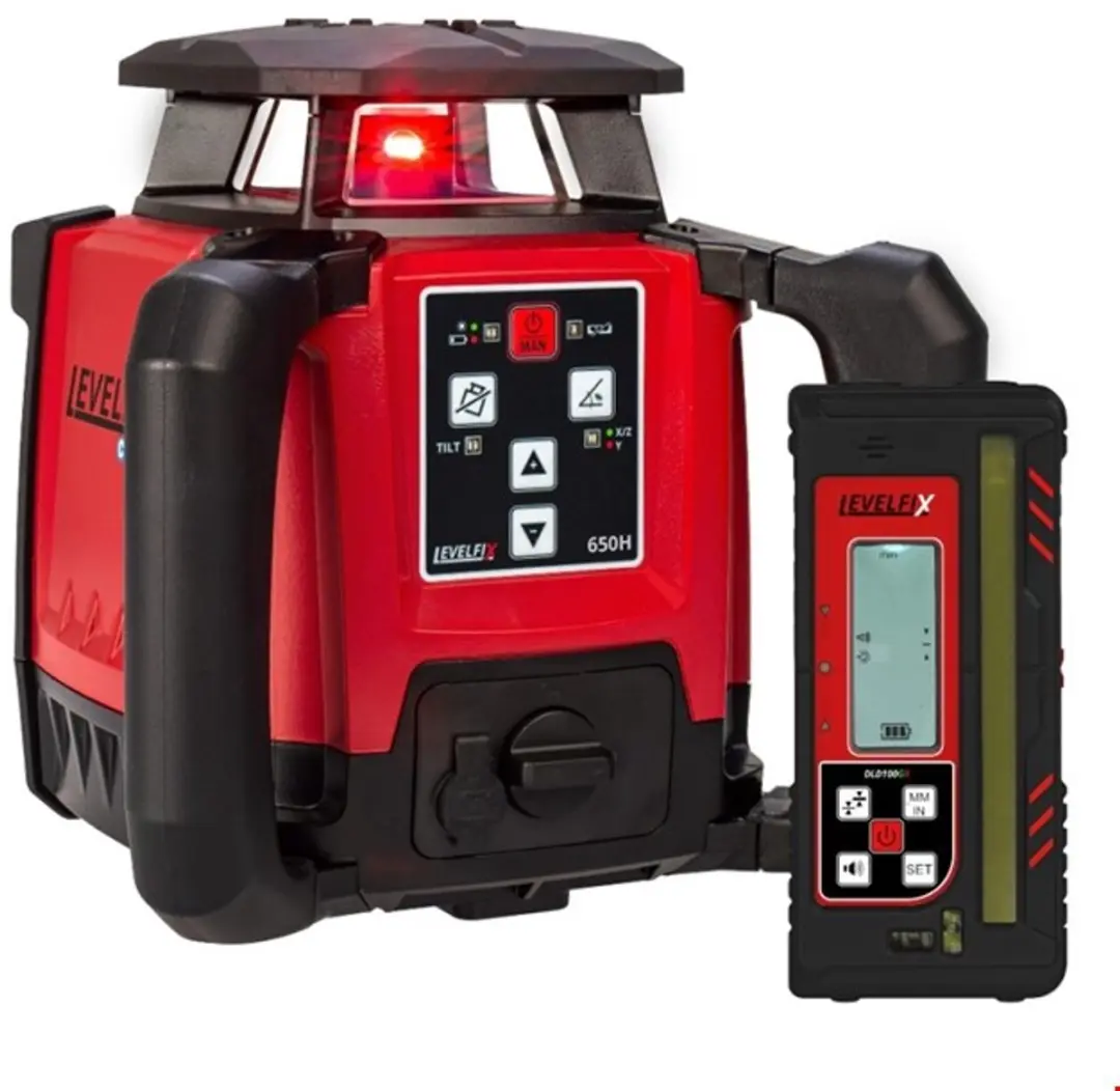 Levelfix 650H Bouwlaser - met DLD100GR Ontvanger