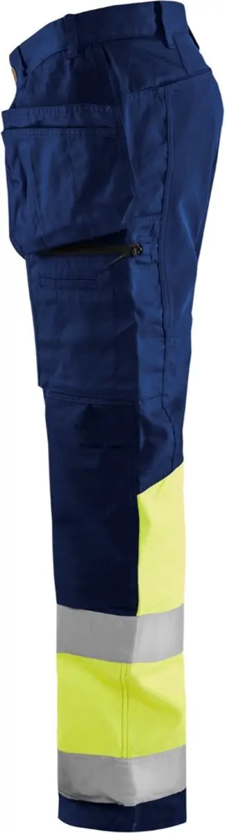 Blåkläder High Vis Werkbroek 1558-1811 - 150 - Marine/High Vis Geel