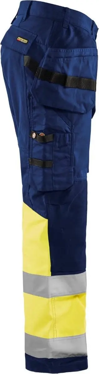 Blåkläder High Vis Werkbroek 1558-1811 - Maat 116 - Marine/High Vis Geel