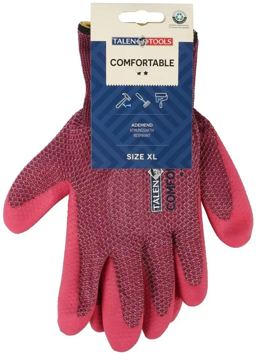 Talen Tools Werkhandschoenen Comfort Gerecycled XL Roze