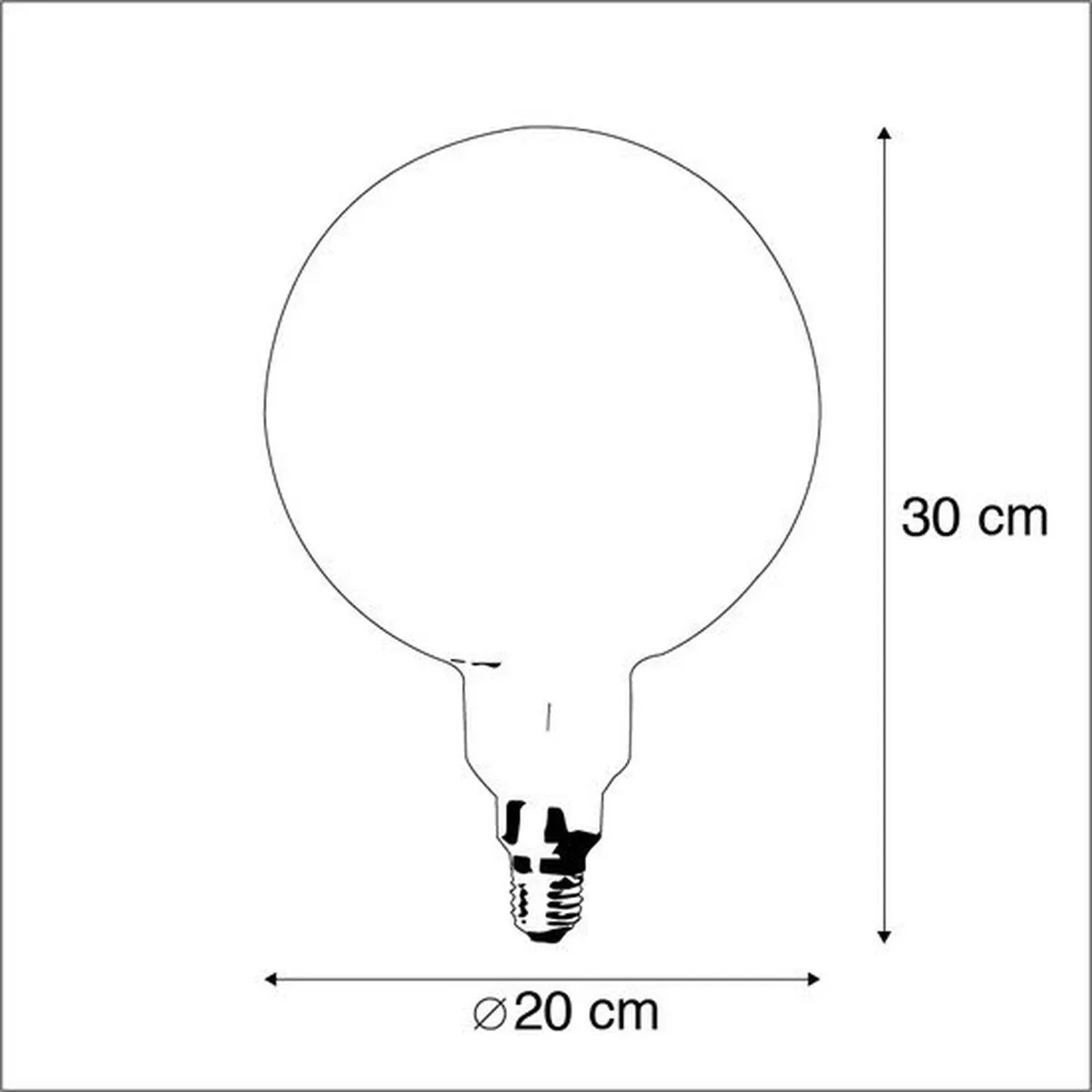 Calex LED Flex MegaGlobe E27 4W 200lm Goud 2100K Dimmable