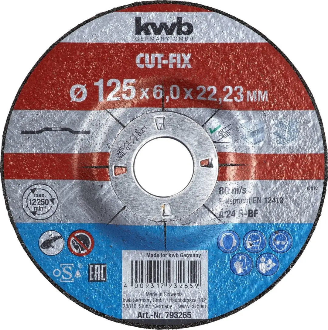 KWB Cut-Fix Afbraamschijf Metaal Ø125x6mm