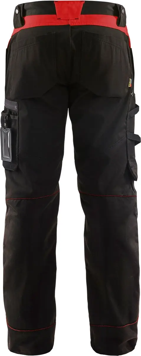 Blåkläder Werkbroek 1556-1860 - 48 - Zwart/Rood
