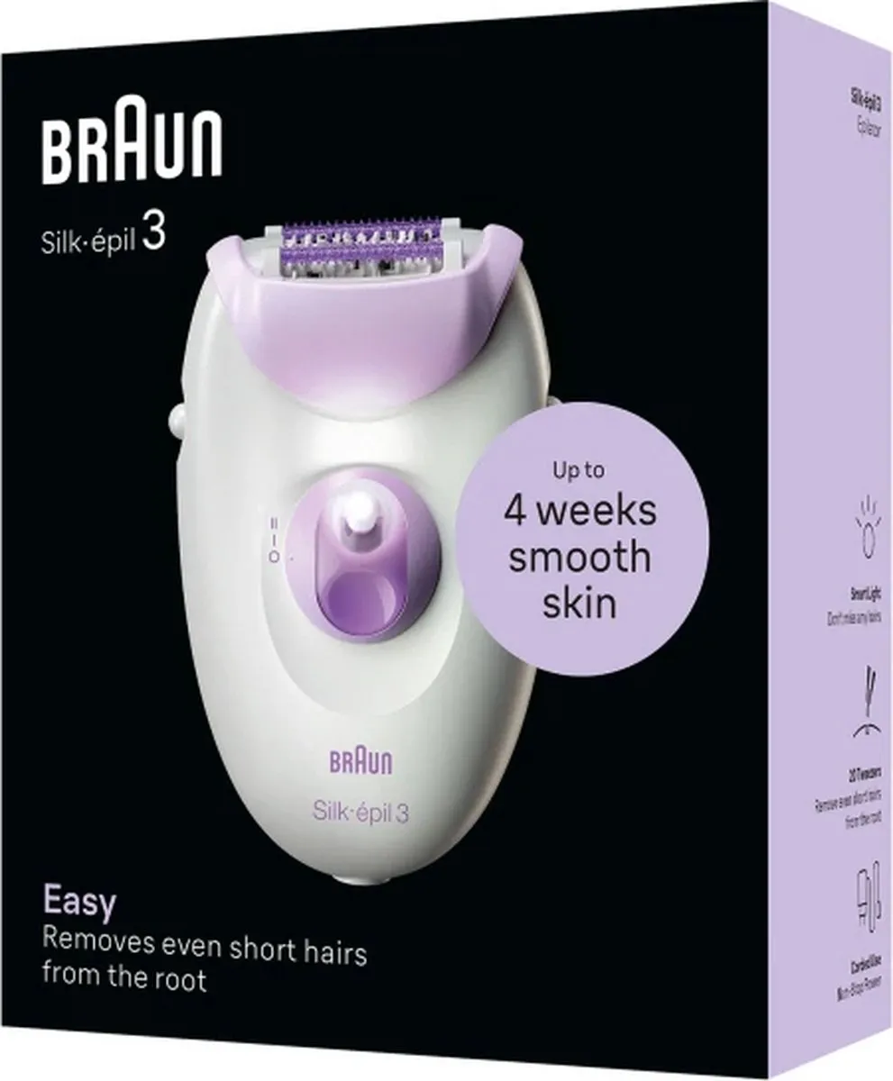Braun Silk épil SE3-000 Epilator - Paars