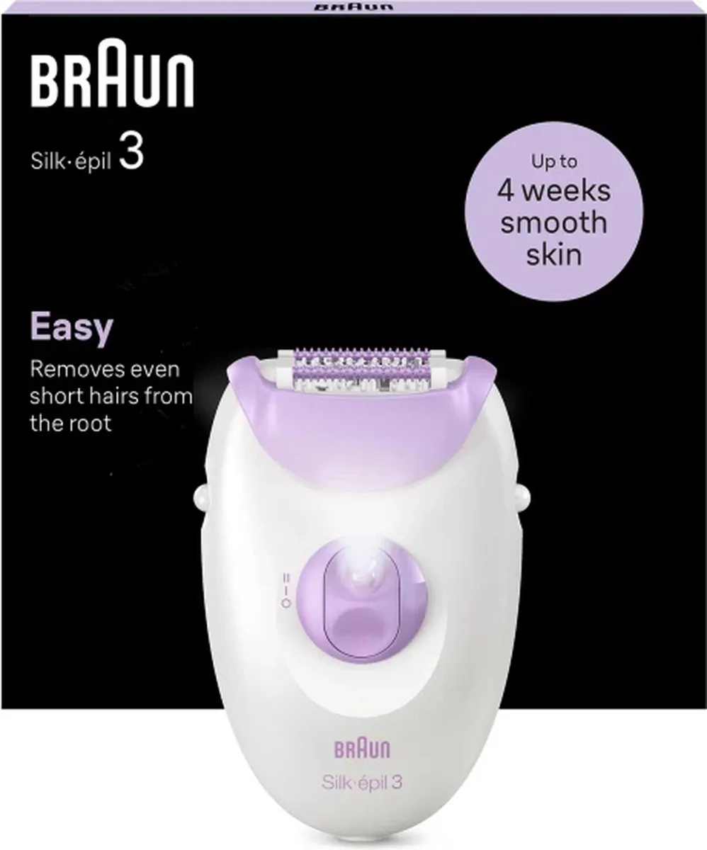 Braun Silk épil SE3-000 Epilator - Paars