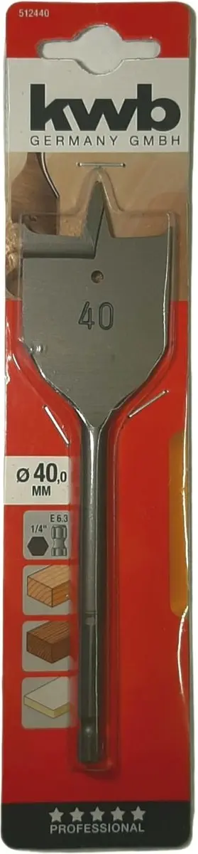 KWB Speedboor Lepelboor 40mm Profi