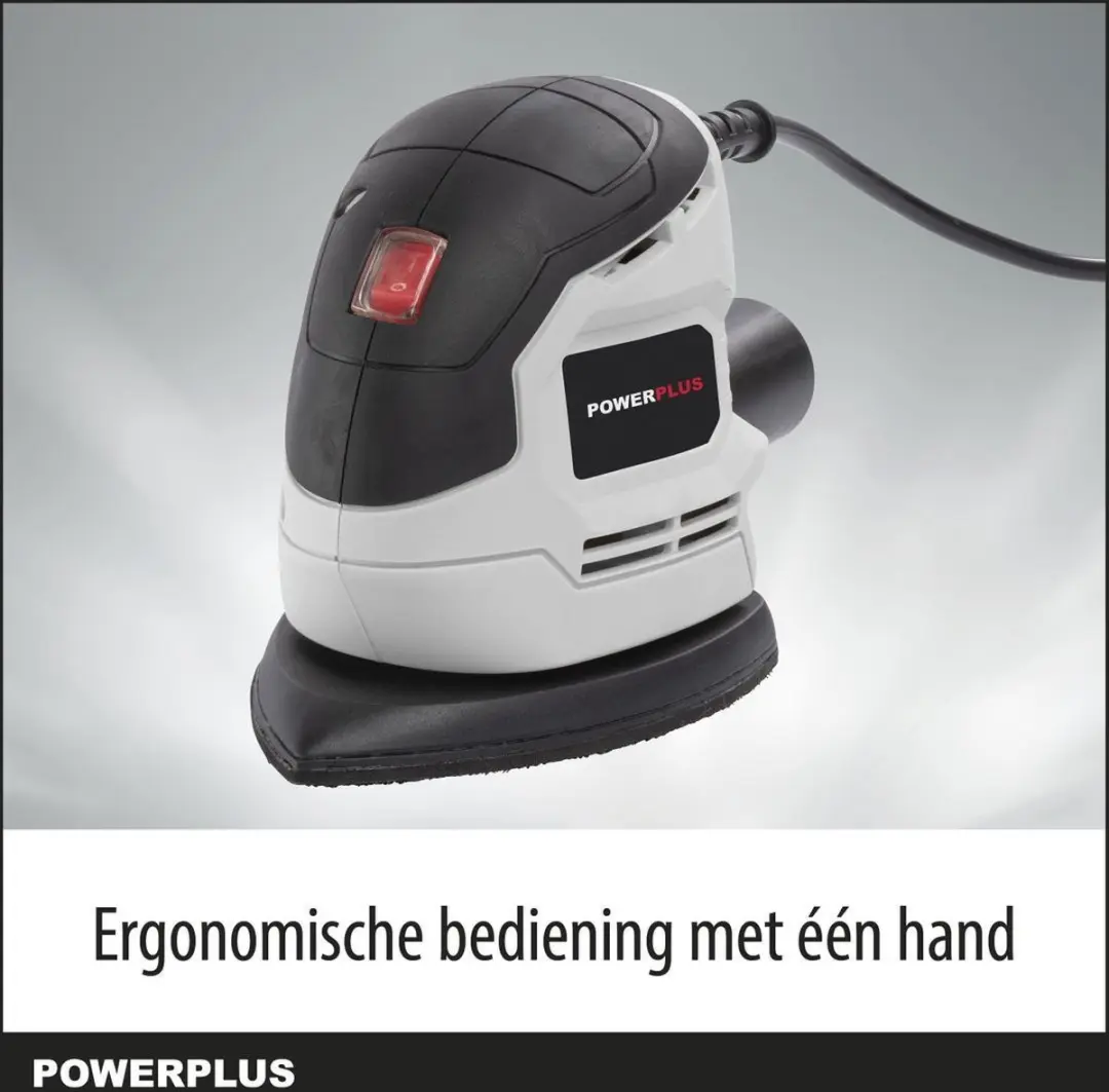 Powerplus POWC40200 Handpalmschuurmachine 130W - met stofzuigeraansluiting - afbeelding 6 van 6