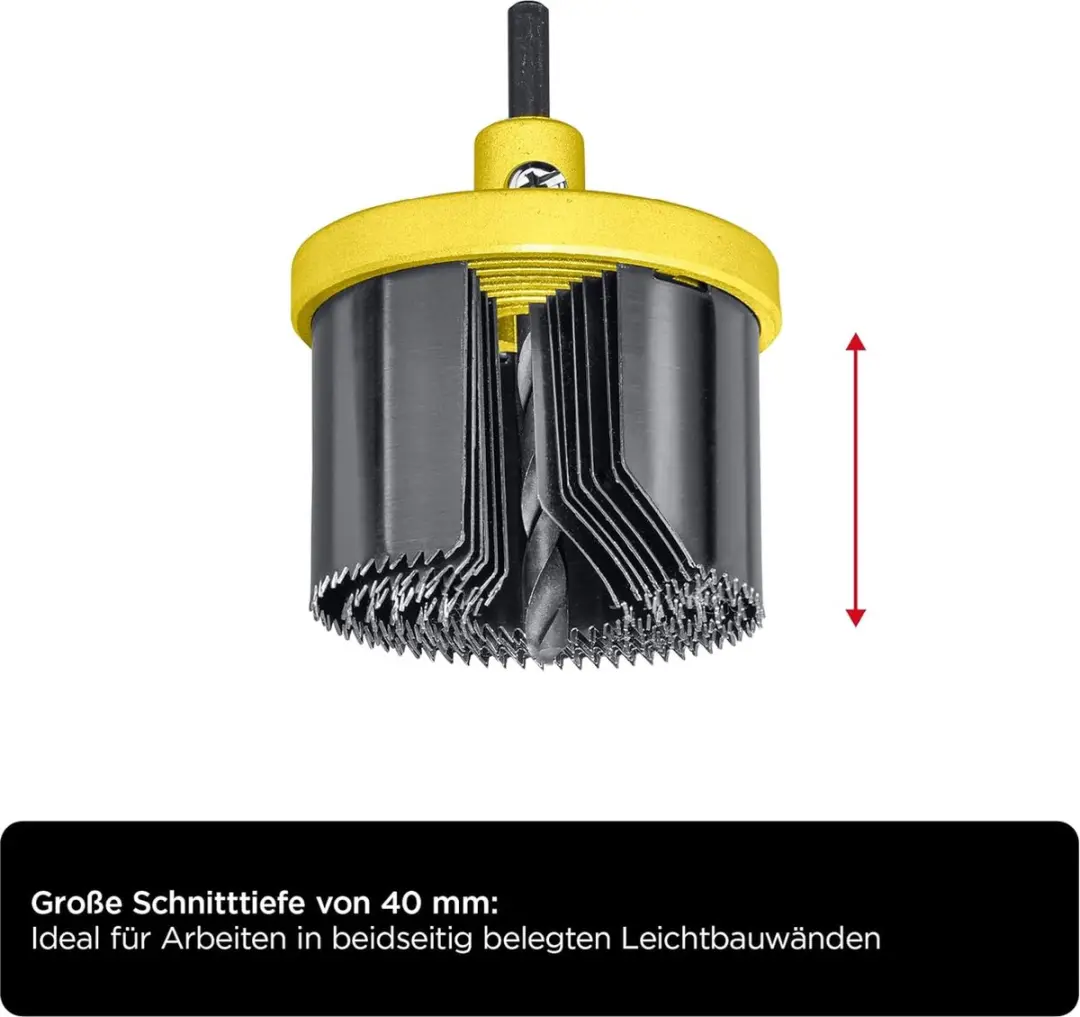 KWB Multiring-gatzaag 7-delig Ø25-63mm - Metaal - 40mm Zaagdiepte