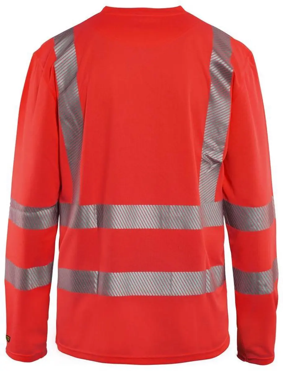 Blåkläder UV-T-shirt Lange Mouw High Vis 3385-1013 - Rood - M